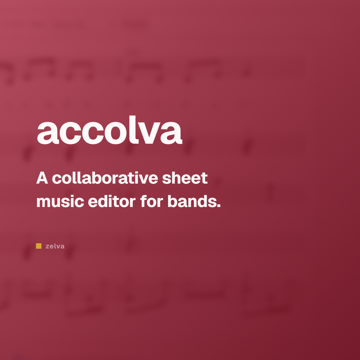 accolva — a collaborative sheet music editor for bands