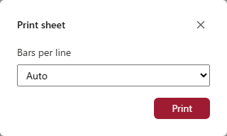Print dialog