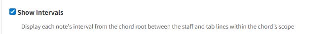 The 'Show intervals' toggle in the sheet settings